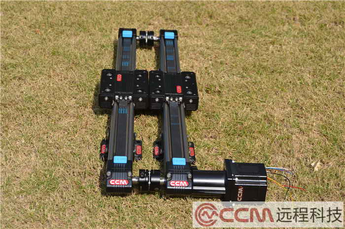 CCM直线滑台模组双支并排双轴传动机构